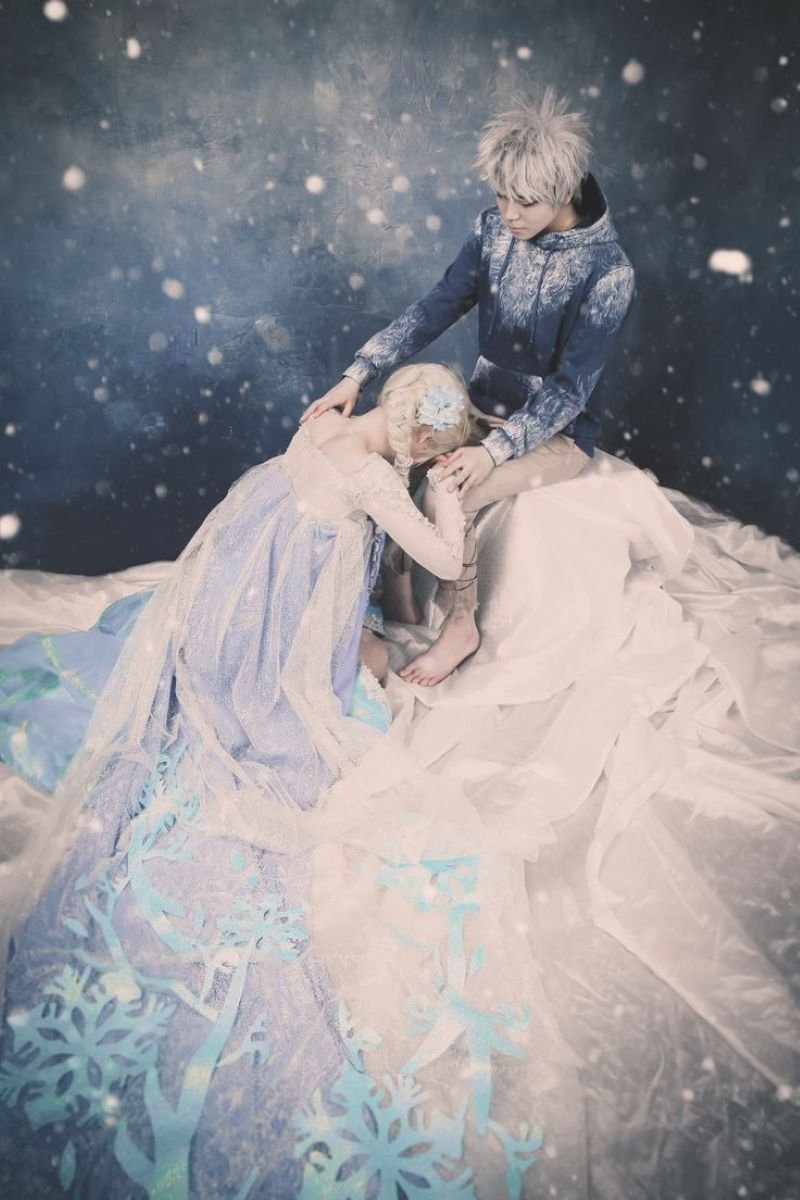 elsa and jack frost cosplay