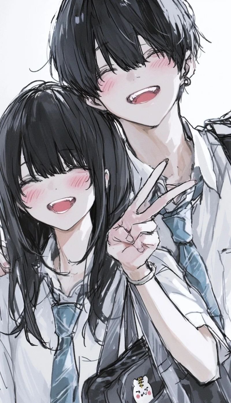 ảnh anime cặp đôi yêu nhau (2)