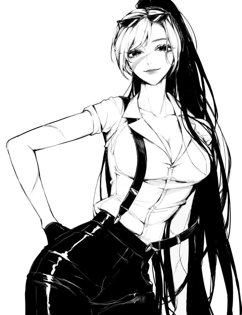 ảnh anime đen trắng (13)