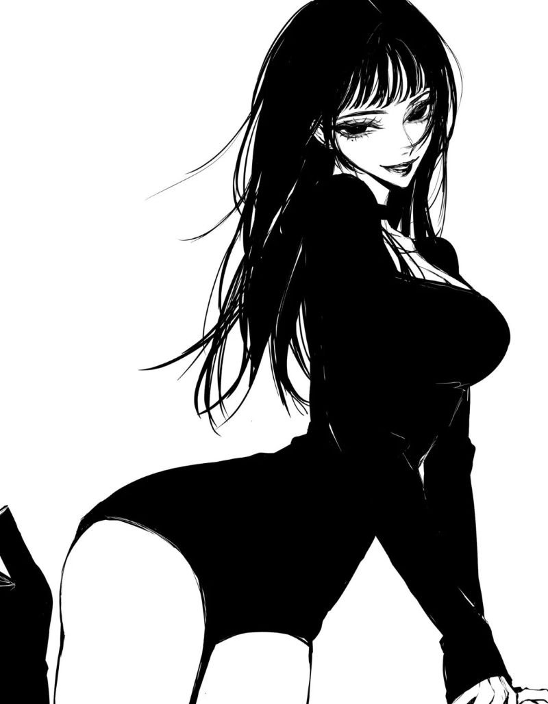 ảnh anime đen trắng (17)