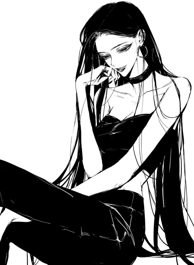 ảnh anime đen trắng (18)