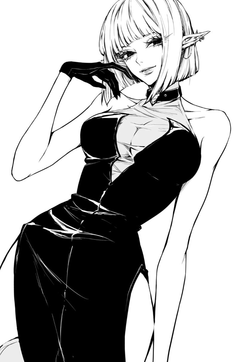 ảnh anime đen trắng (22)