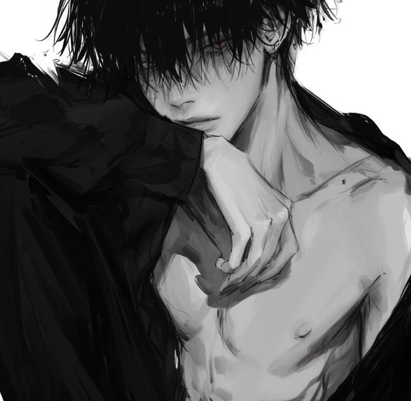 ảnh anime đen trắng (3)