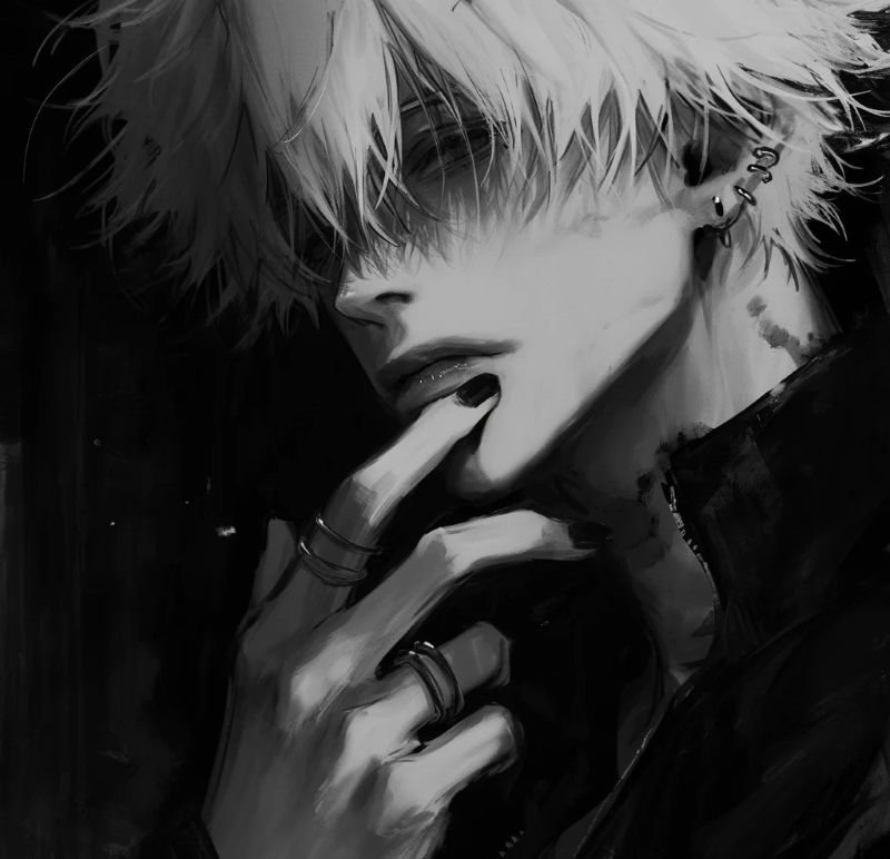 ảnh anime đen trắng (4)