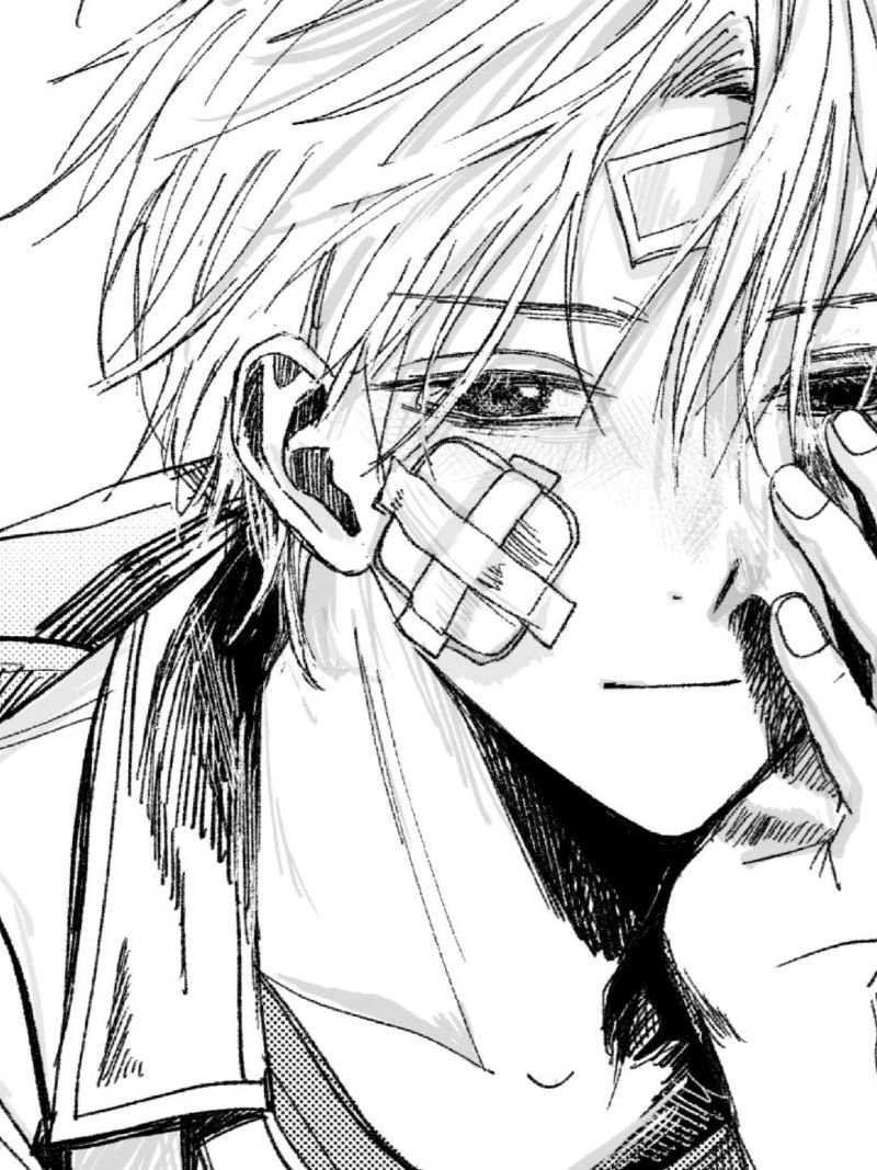 ảnh anime nam đen trắng (30)