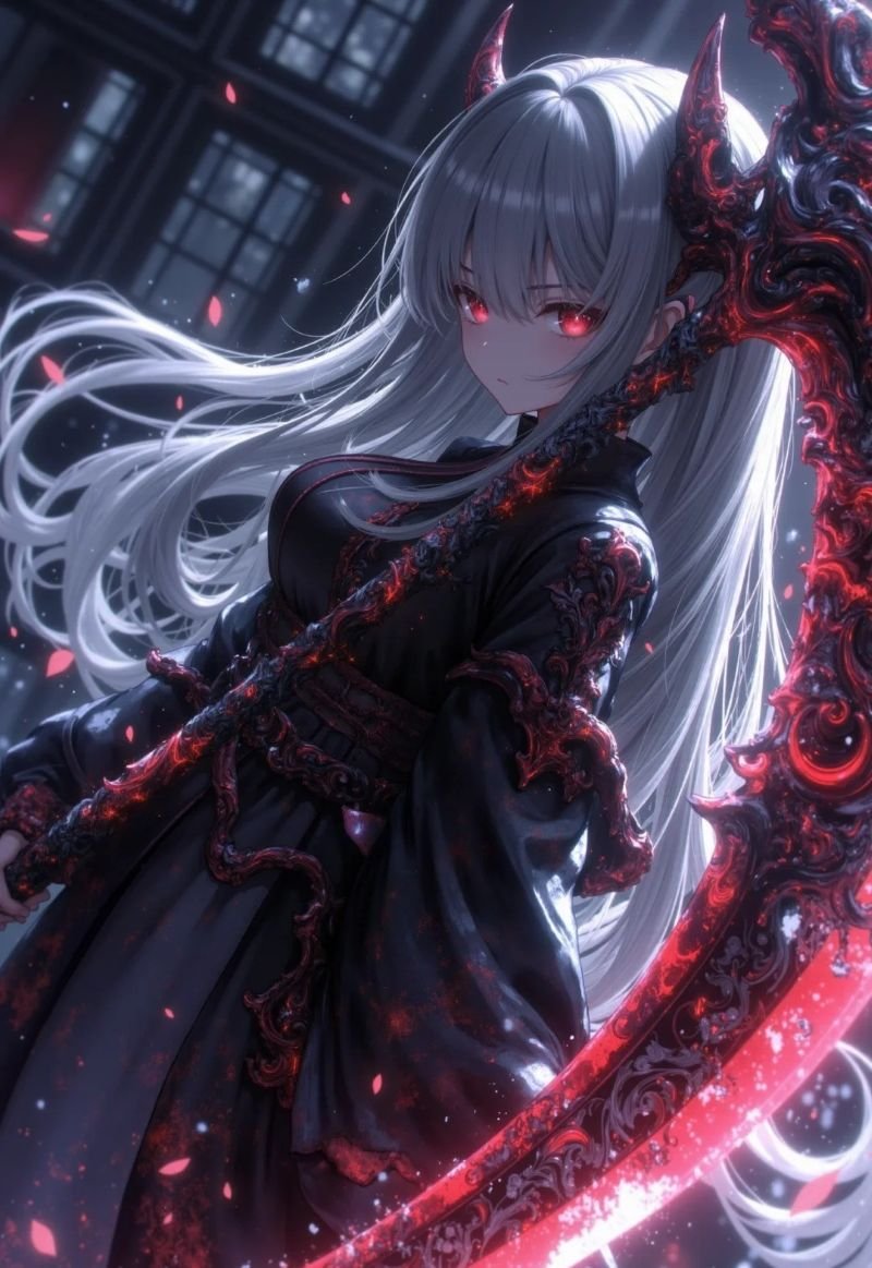 ảnh anime nữ cầm kiếm (10)