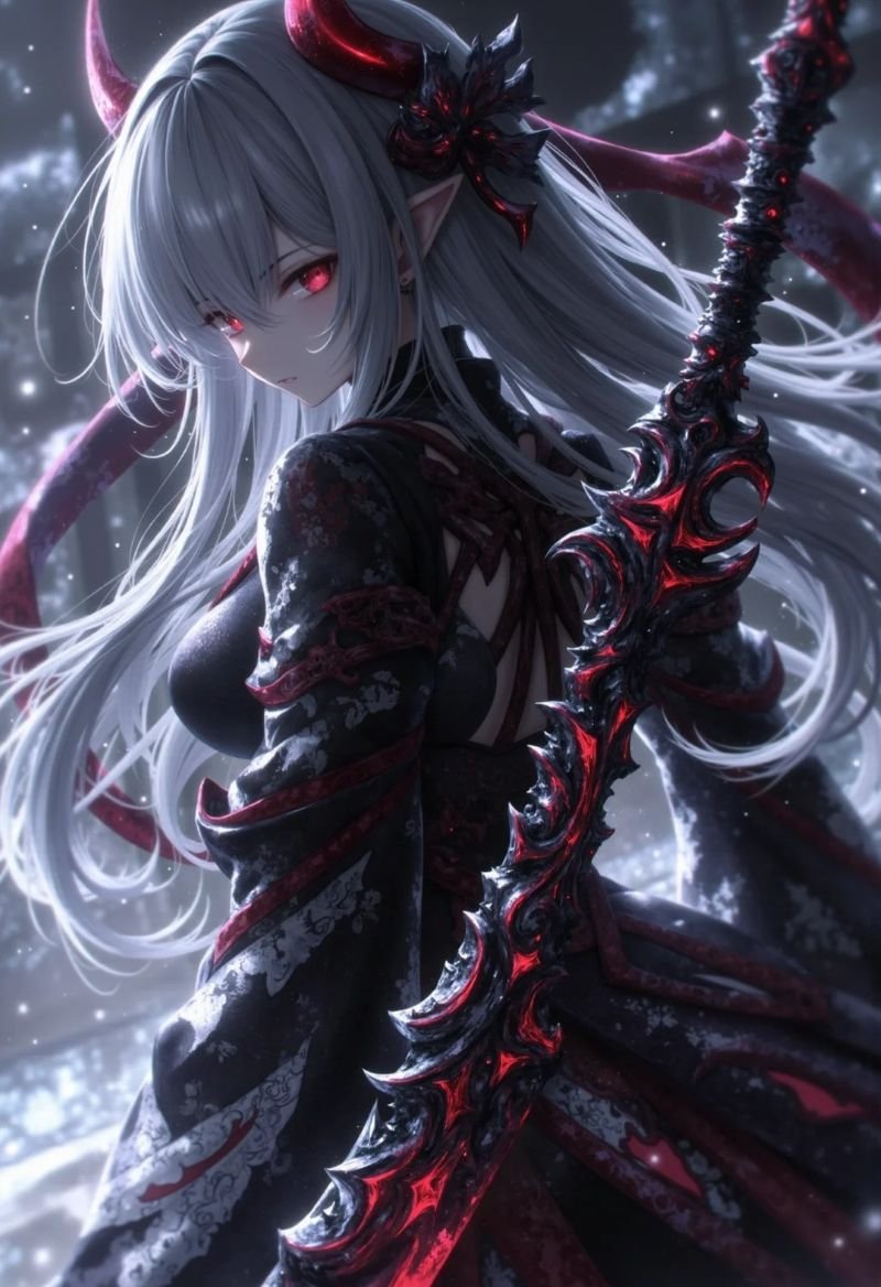 ảnh anime nữ cầm kiếm (11)