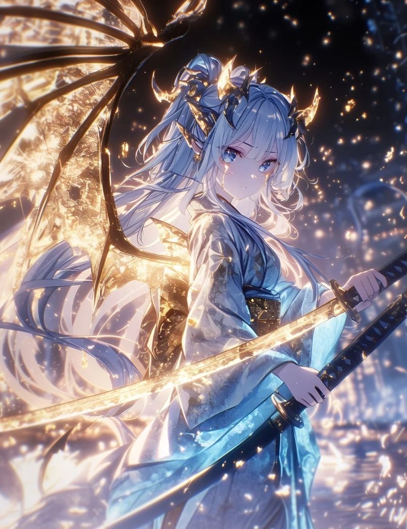 ảnh anime nữ cầm kiếm (14)