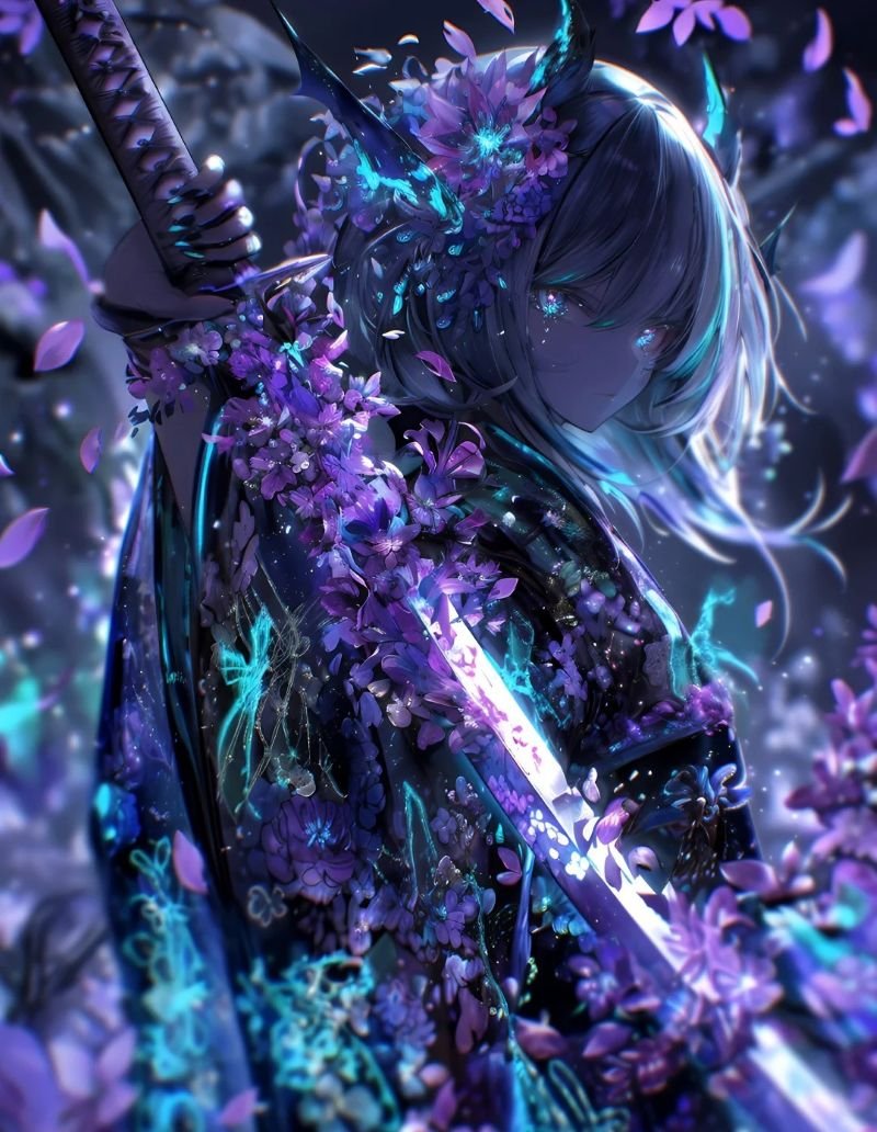 ảnh anime nữ cầm kiếm (18)