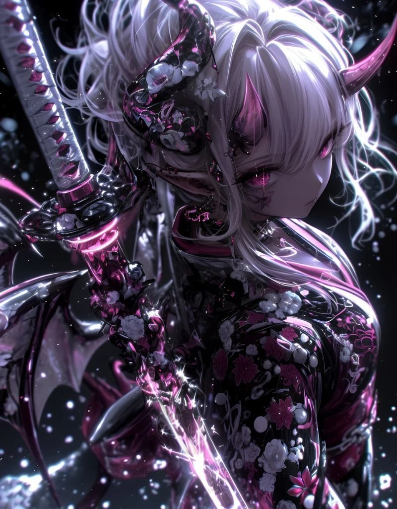 ảnh anime nữ cầm kiếm (19)