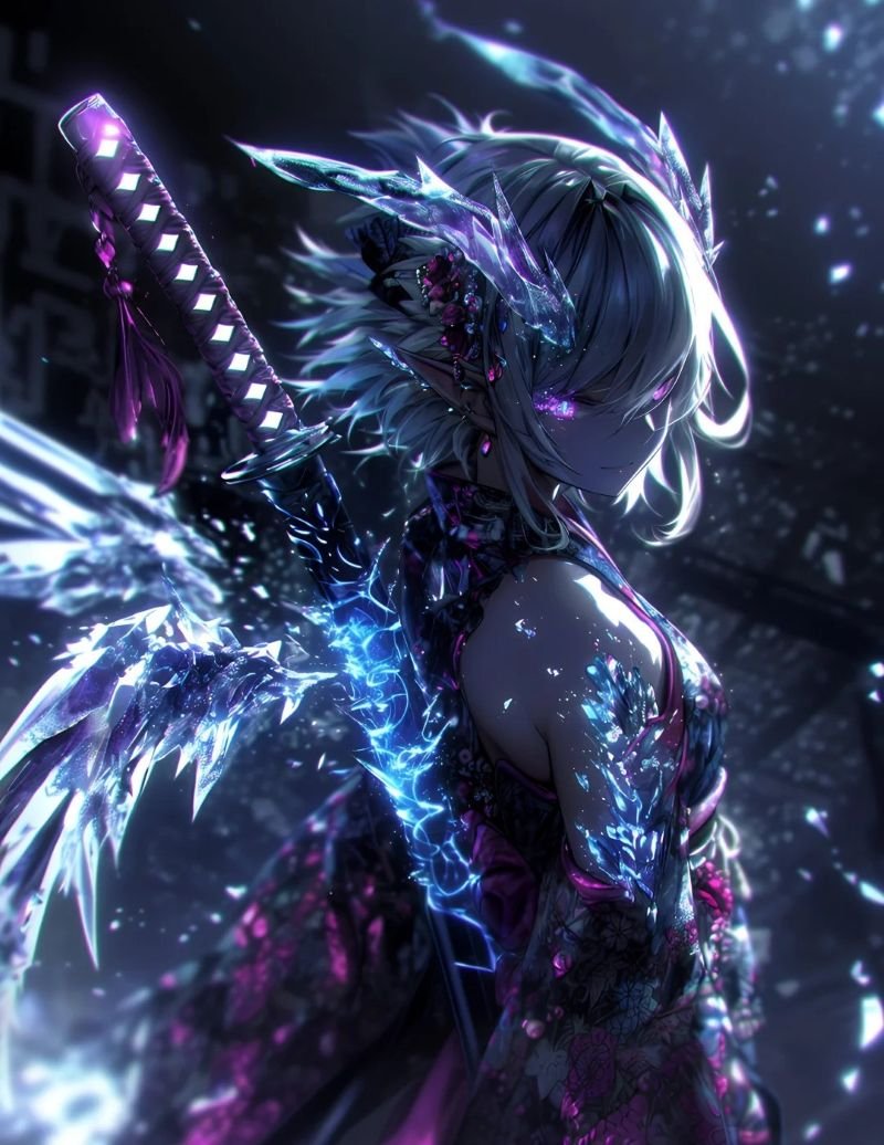 ảnh anime nữ cầm kiếm (22)