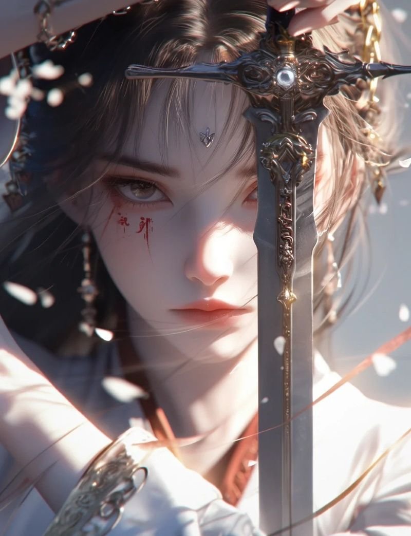 ảnh anime nữ cầm kiếm (23)