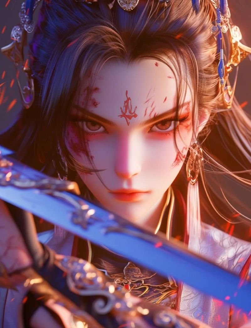 ảnh anime nữ cầm kiếm (24)