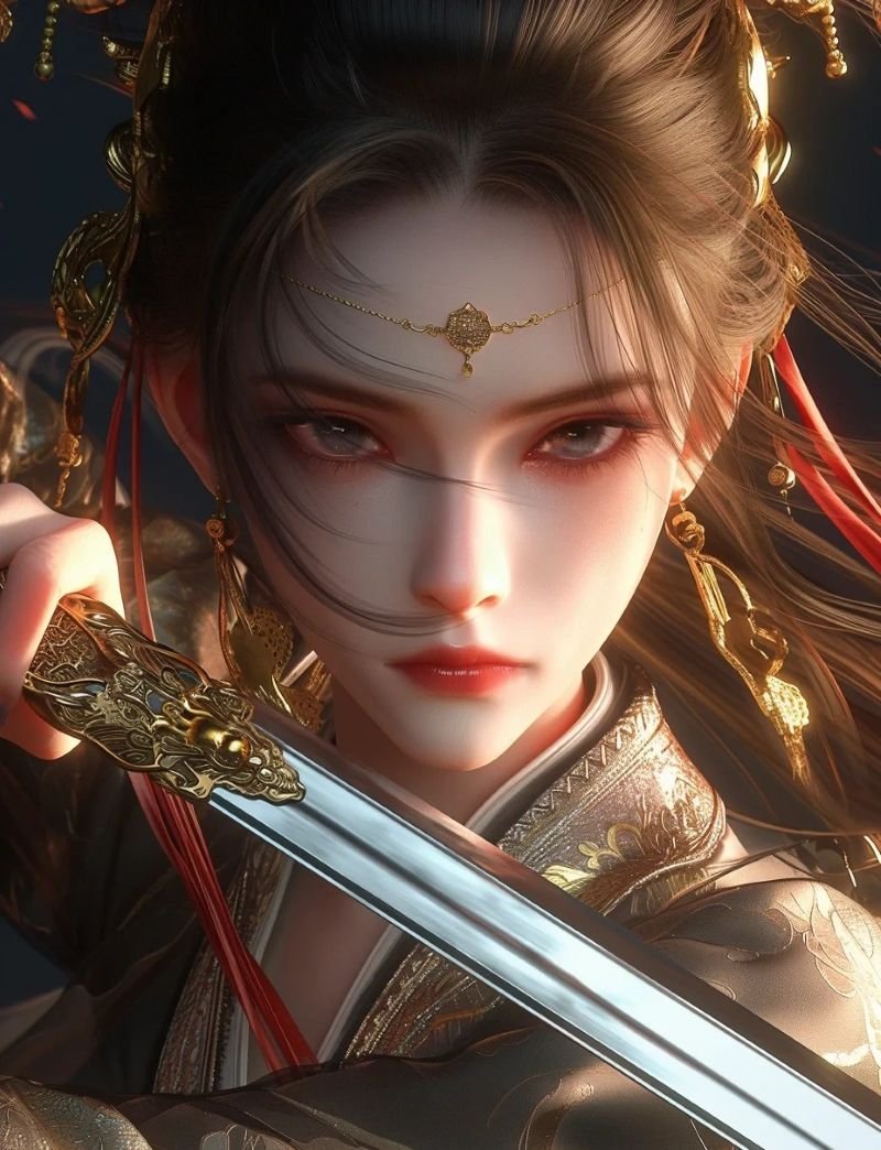 ảnh anime nữ cầm kiếm (25)