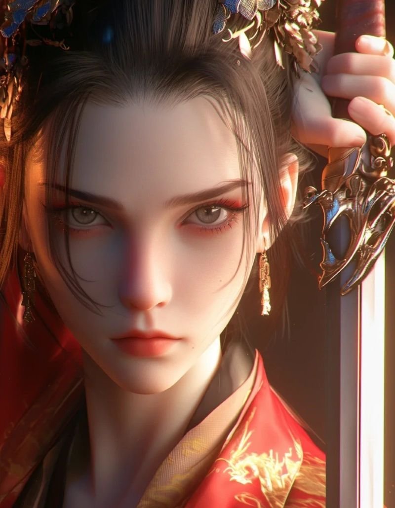 ảnh anime nữ cầm kiếm (26)