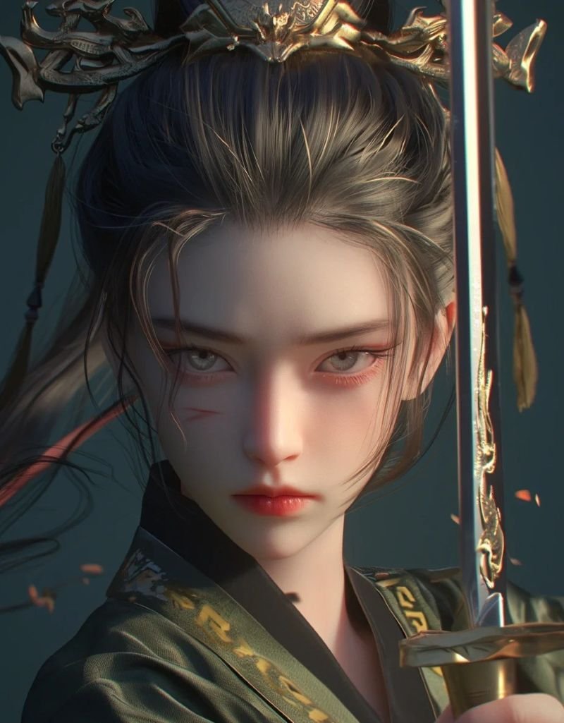 ảnh anime nữ cầm kiếm (32)