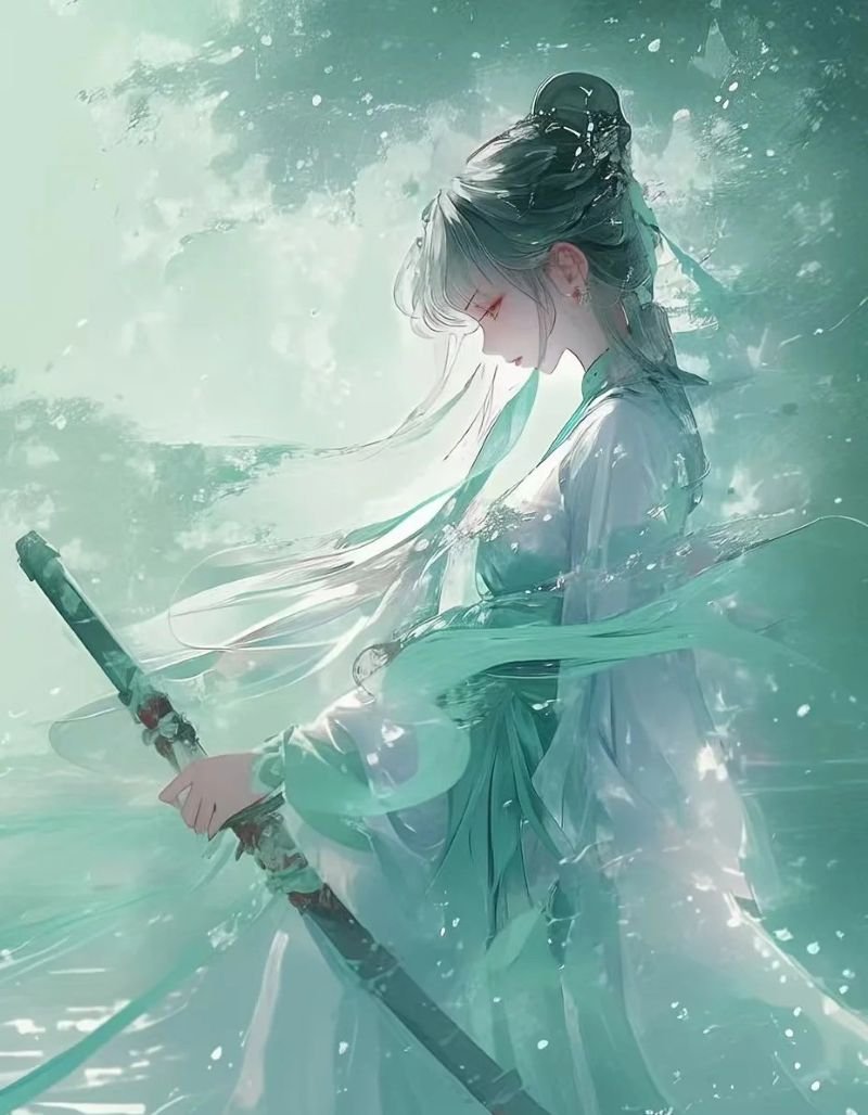 ảnh anime nữ cầm kiếm (36)