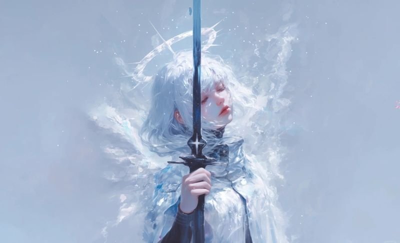 ảnh anime nữ cầm kiếm (4)