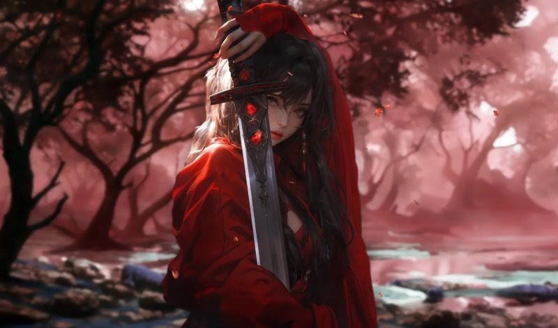 ảnh anime nữ cầm kiếm (5)