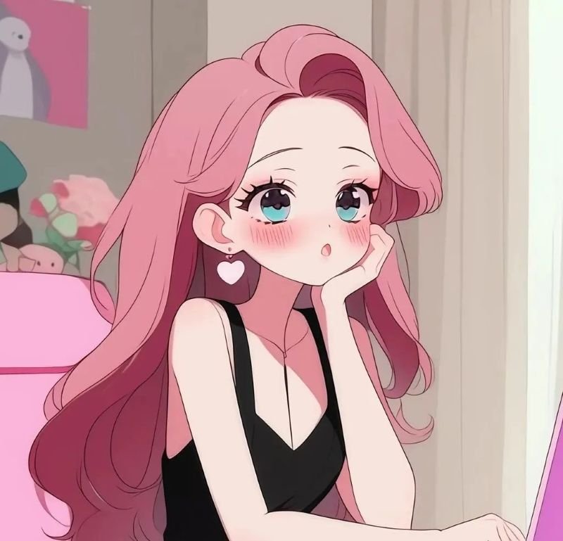 ảnh anime nữ tóc hồng (2)