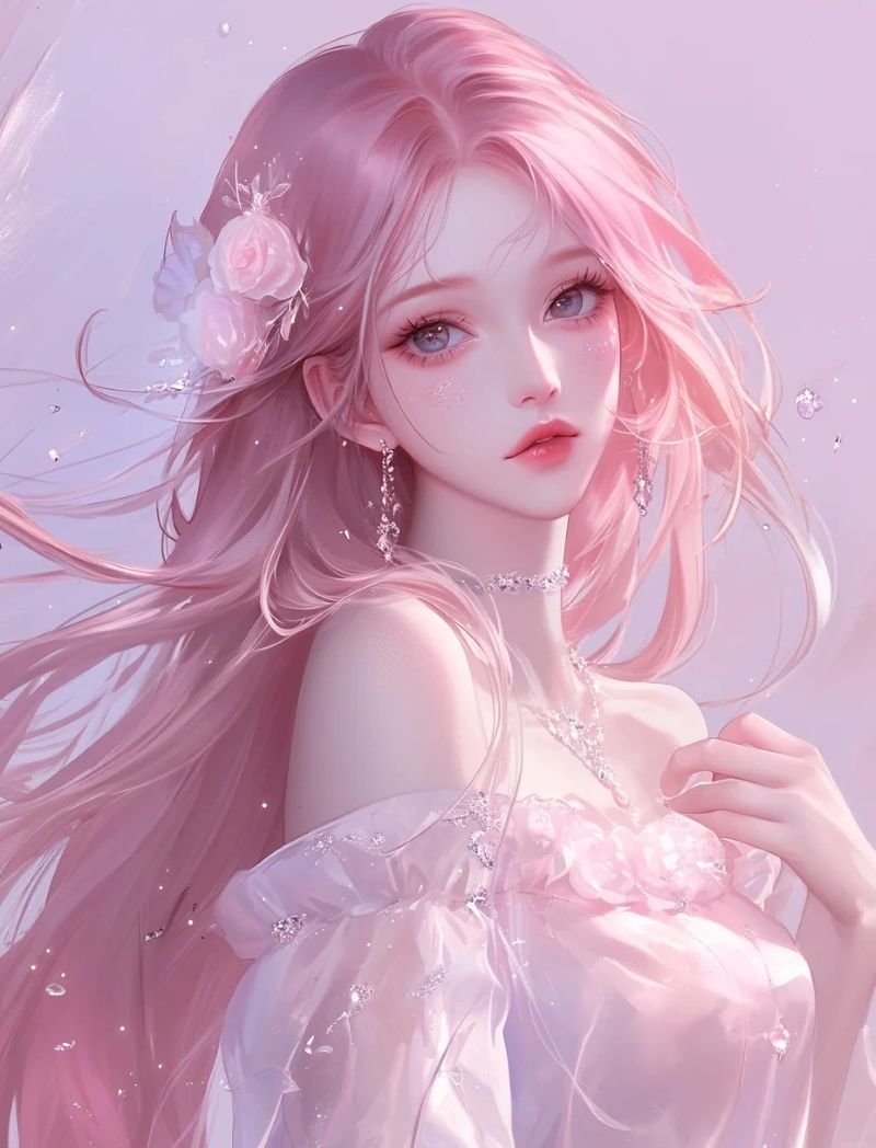 ảnh anime nữ tóc hồng (23)