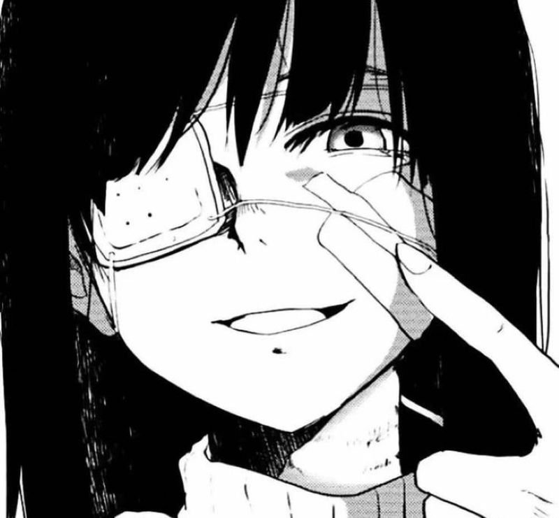 ảnh anime nữ trắng đen (6)