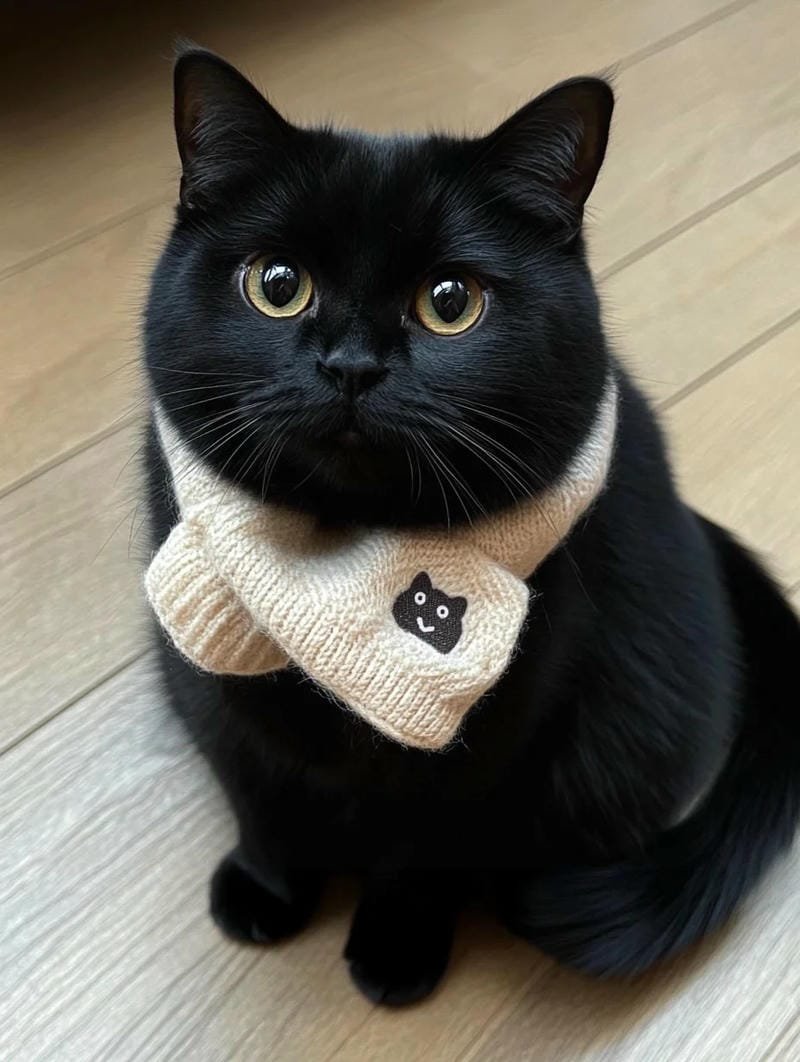 ảnh mèo đen cute