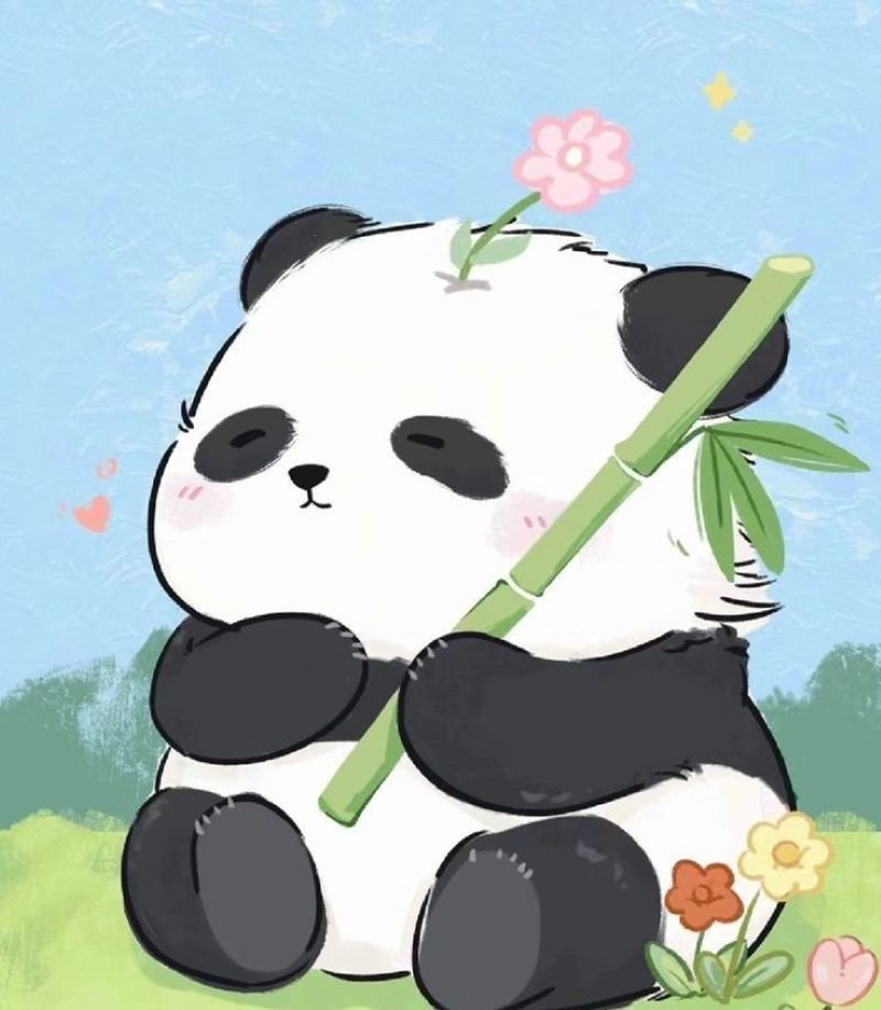 anime avatar ảnh gấu trúc cute chibi (10)