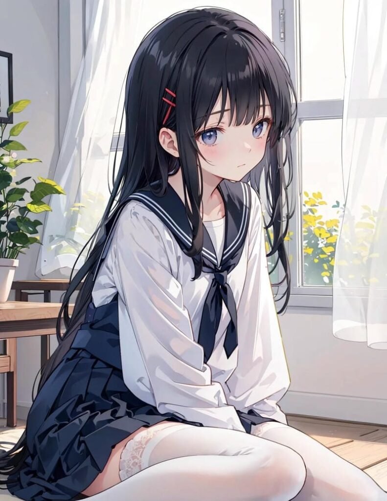 hình ảnh anime nữ học sinh cute (1)