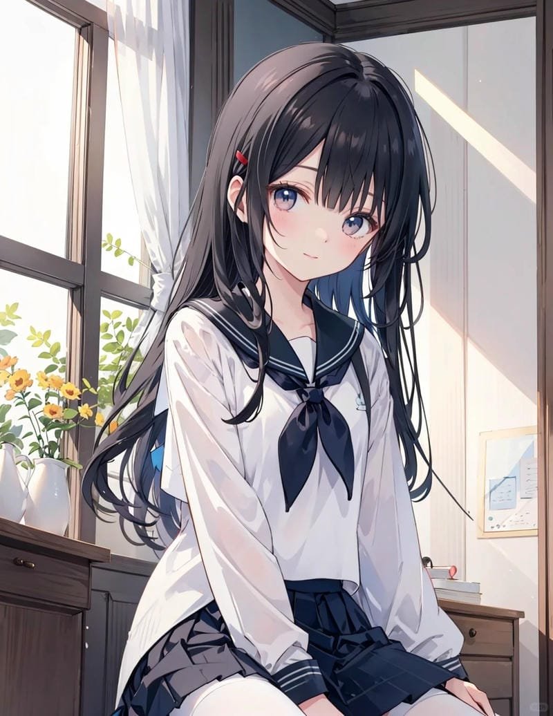 hình ảnh anime nữ học sinh cute (2)