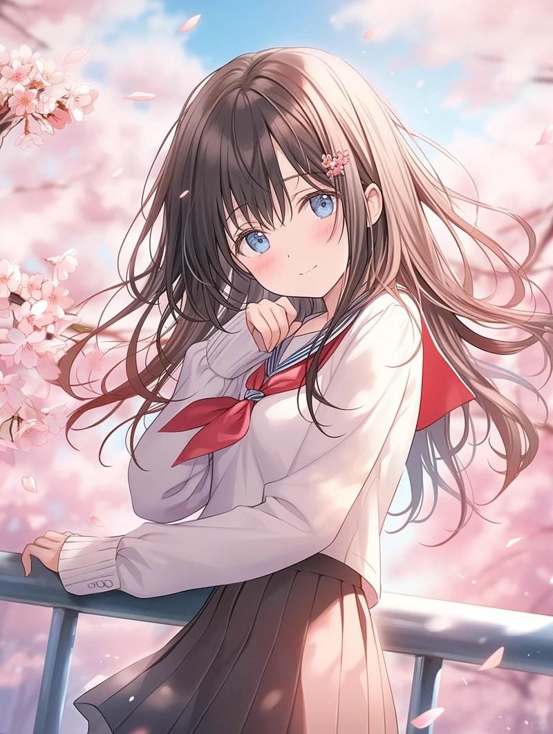 hình ảnh anime nữ học sinh cute (35)