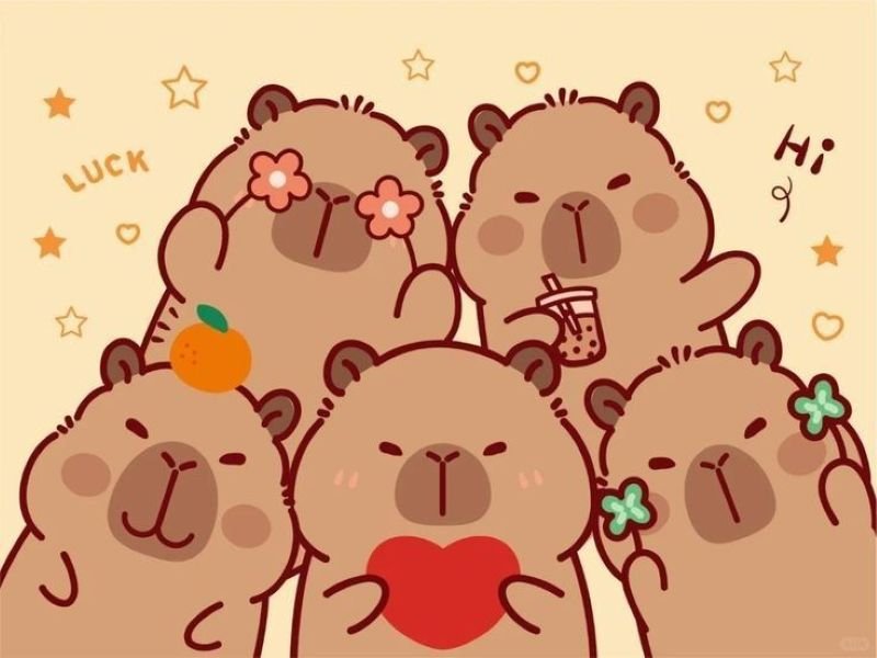 hình ảnh capybara cute anime (16)