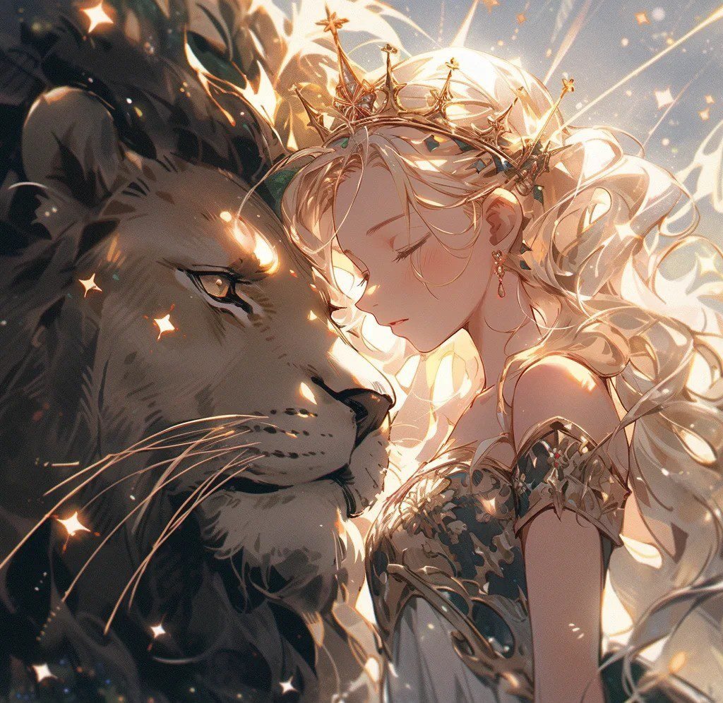 hình ảnh cung sư tử nữ anime (11)