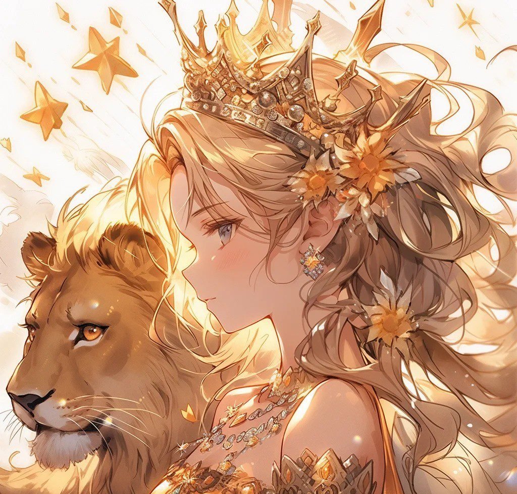 hình ảnh cung sư tử nữ anime (12)