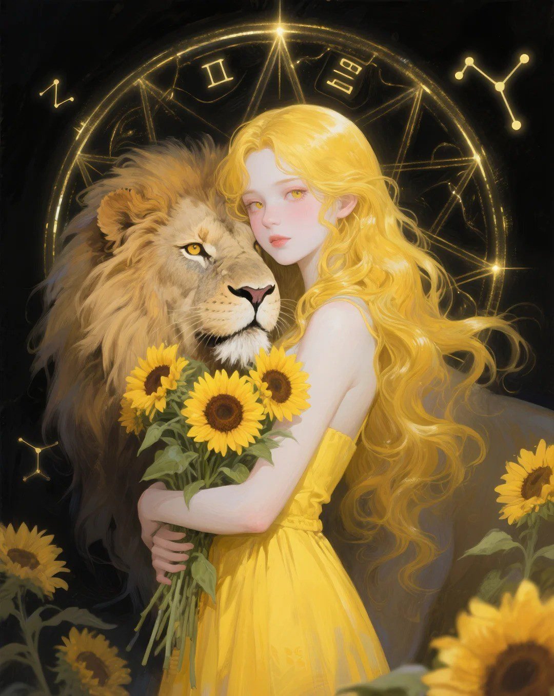 hình ảnh cung sư tử nữ anime (16)