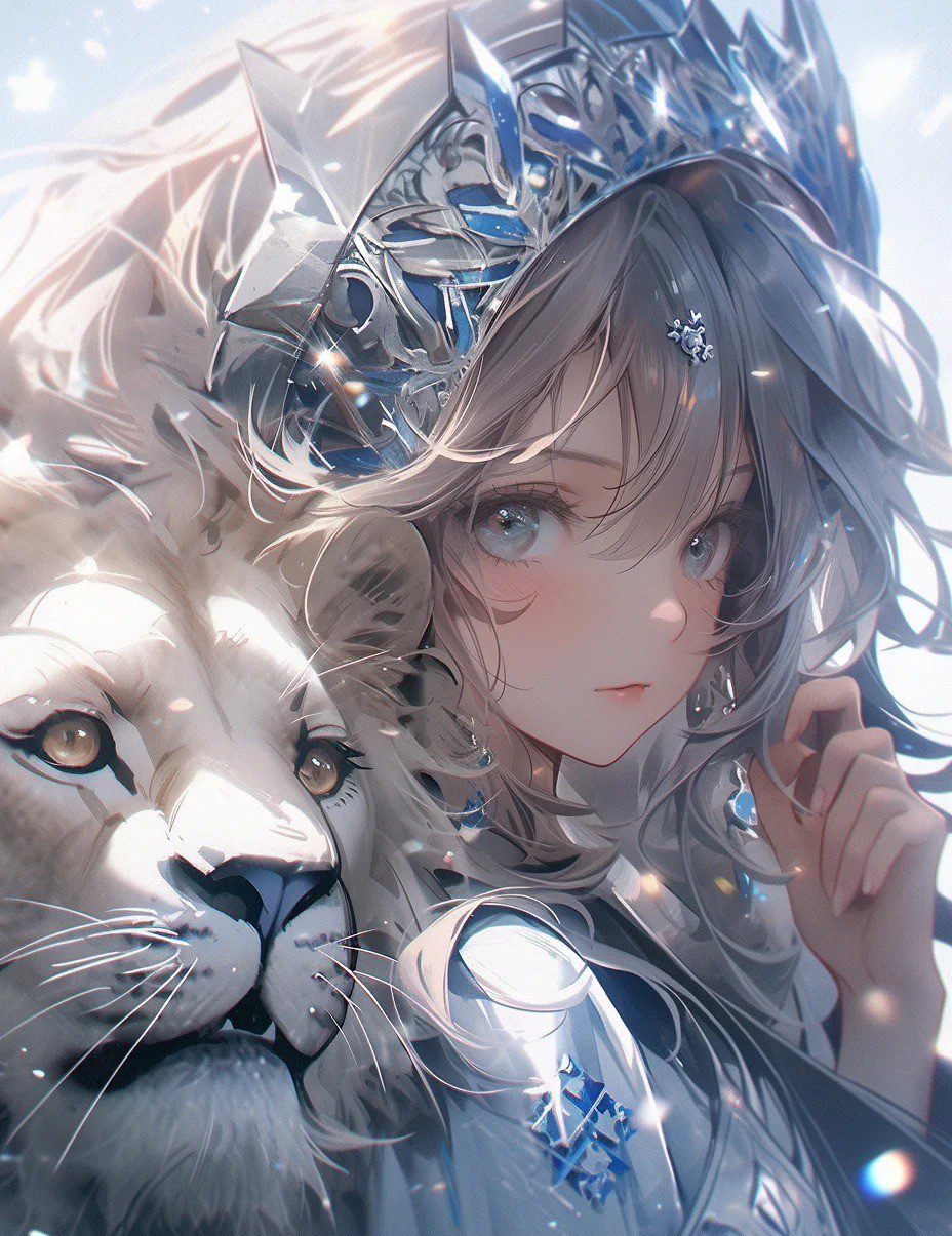 hình ảnh cung sư tử nữ anime (20)