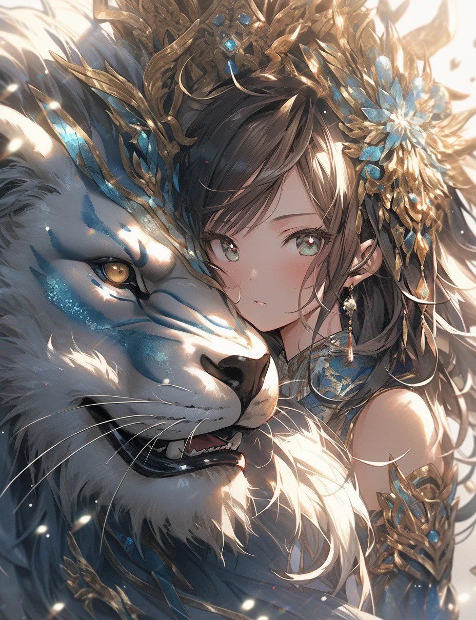 hình ảnh cung sư tử nữ anime (22)