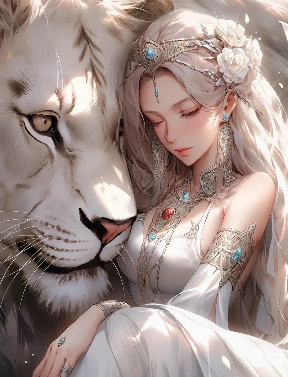 hình ảnh cung sư tử nữ anime (23)