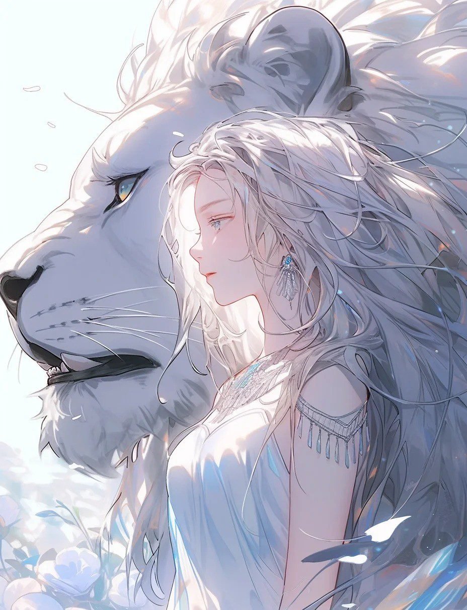 hình ảnh cung sư tử nữ anime (24)