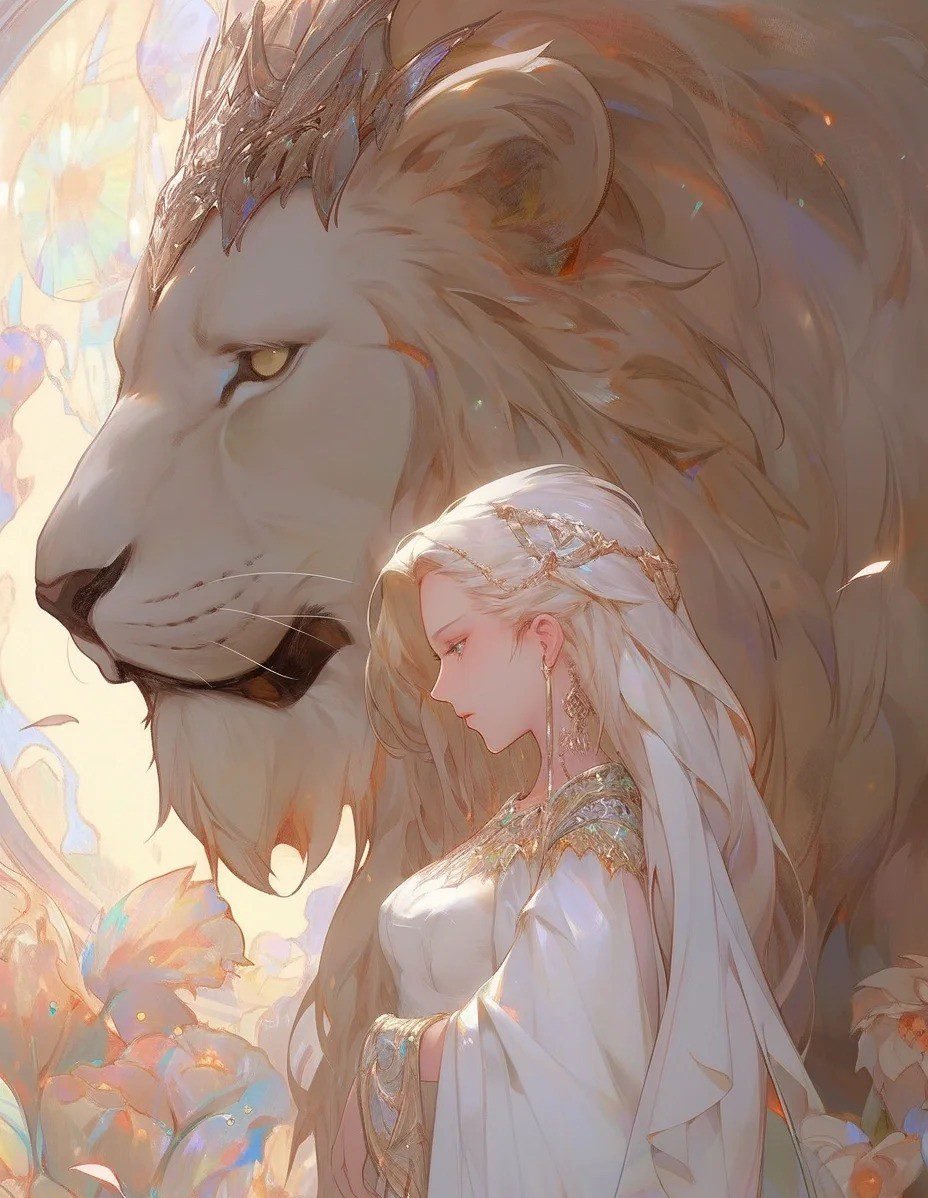 hình ảnh cung sư tử nữ anime (25)