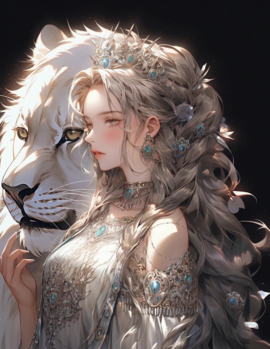 hình ảnh cung sư tử nữ anime (30)