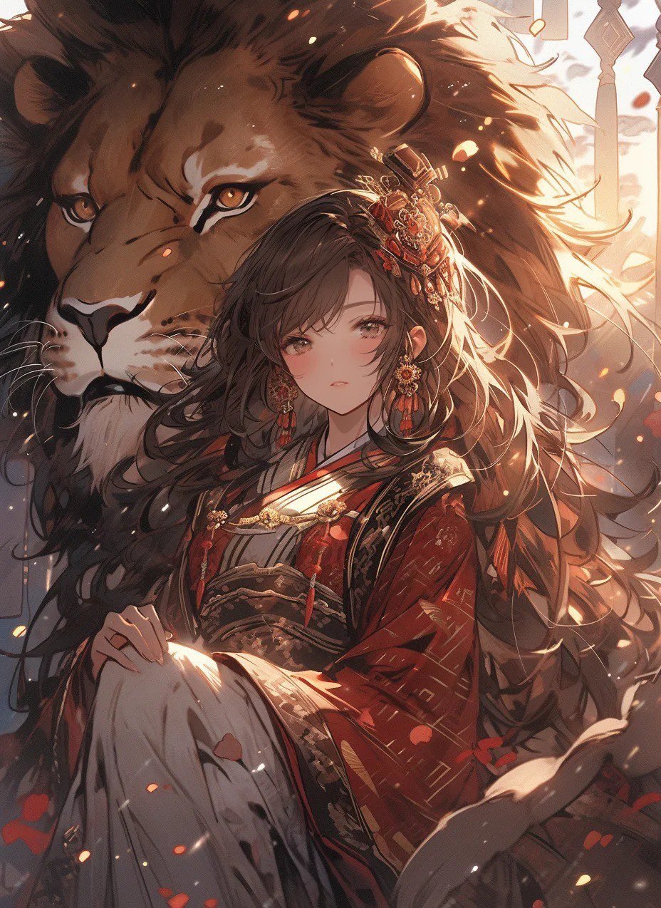 hình ảnh cung sư tử nữ anime (4)