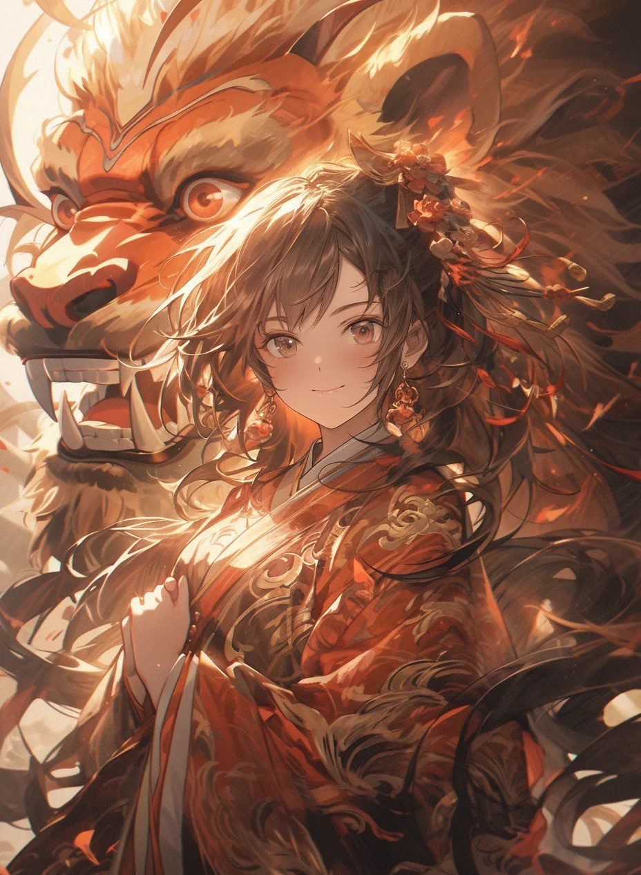 hình ảnh cung sư tử nữ anime (6)