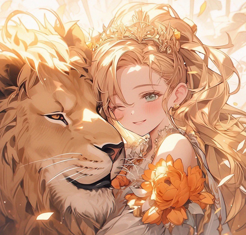 hình ảnh cung sư tử nữ anime (9)