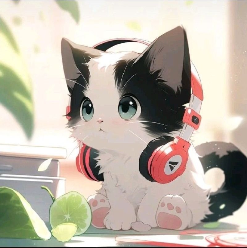 hình ảnh mèo cute anime