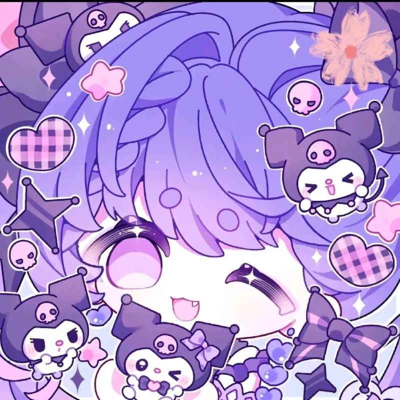 kuromi anime girl cute chibi