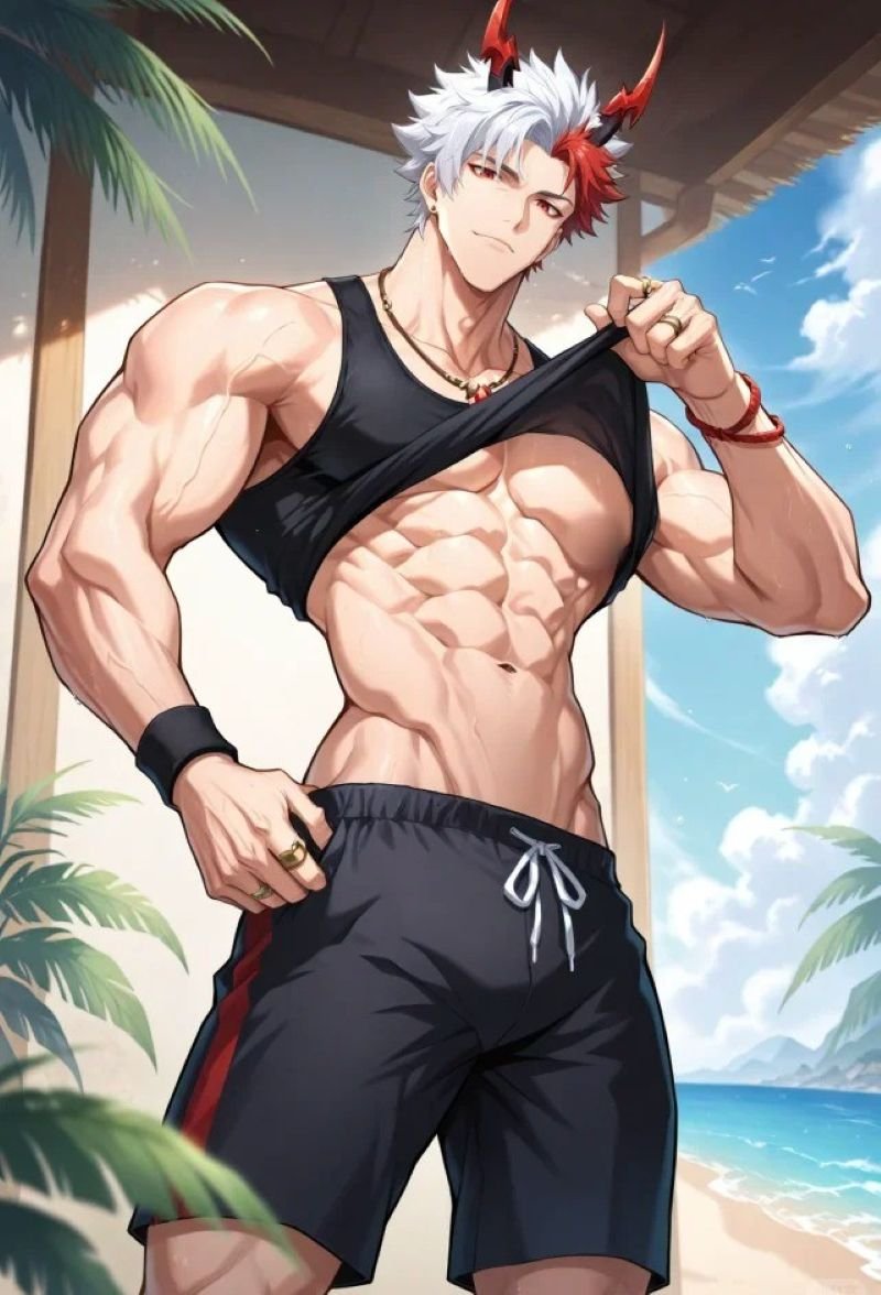 trai anime 6 múi 15