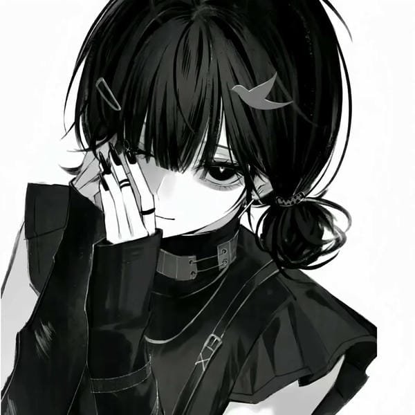 ảnh anime đen trắng (1) Hình ảnh anime đen trắng