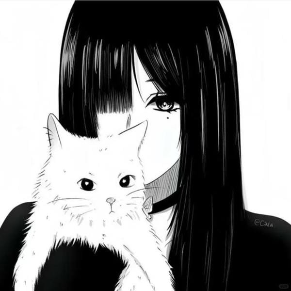 ảnh anime đen trắng (23) ảnh anime đen trắng (23)