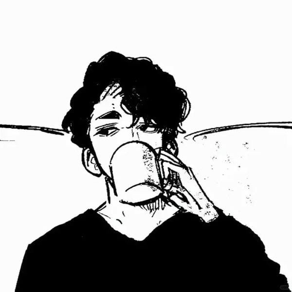 ảnh anime nam buồn đen trắng (11)